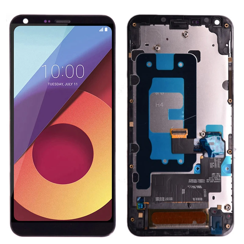 Для lg Q6 M700 ЖК-дисплей кодирующий преобразователь сенсорного экрана в сборе с рамкой 2160x1080 5,5 дюймов ЖК-дисплей для lg Q6 без рамки