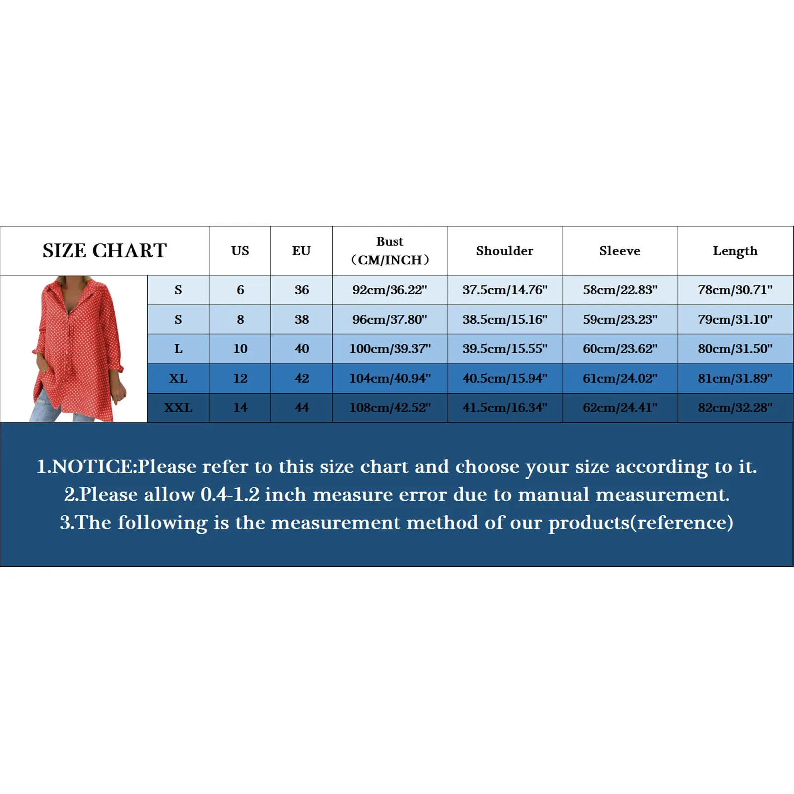 

Women Blouse Turn Down Collar Polka Dot Print Buttons Loose Shirt Casual Long Sleeve Lapel Shirt Tops Feminina Blus New R5