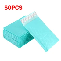 50PCS Bubble Mailers Blue Self-Adhering Tear Resistance Envelopes Gift Bags For Book Magazine Express Storage Packaging Bag