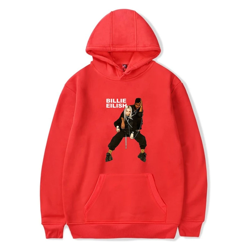 Billie Eilish 6 Зимняя негабаритная толстовка с капюшоном, пуловер, толстовка Billie Eilish, Женская Толстовка Poleron Mujer,, Ulzzang, длинный рукав, с капюшоном, уличная одежда - Цвет: Billie Eilish 6