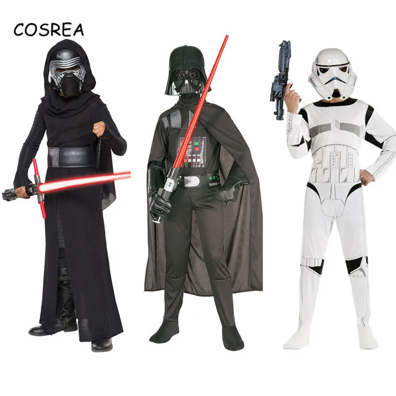 Детский костюм для косплея Звездные войны рыцаря Рена Рей райза Скайуокера Дарта
