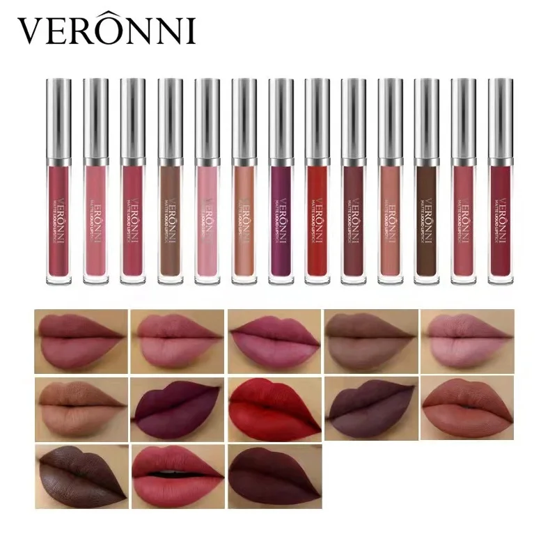 

12 Color Lipgloss Makeup Lips Gloss Cosmtics Shine Lipglaze Liquid Lipstick Mermaid Moisturize Long-lasting 6Pcs/set Lip Makeup