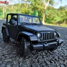 Новая крутая черная модель внедорожника Maisto 1:18 Jeep Wrangler из сплава Модель автомобиля коллекционная Подарочная игрушка
