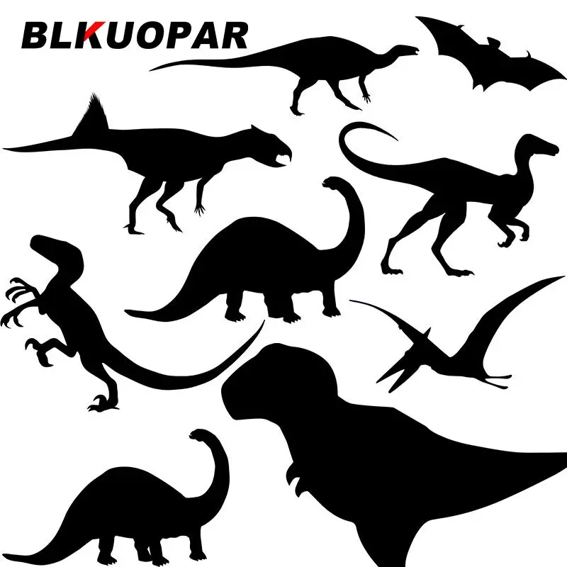 

Наклейки на автомобиль BLKUOPAR с динозавром, простые модные наклейки, Мультяшные забавные наклейки с окклюзией и царапинами на окна, украшение для мотоцикла, автомобильная этикетка