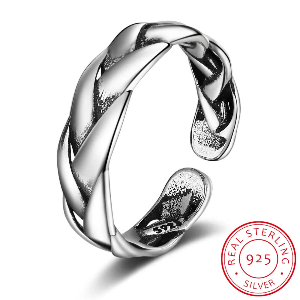 Женское Открытое кольцо в виде обмотки из серебра 100% пробы YMR003 | Украшения и