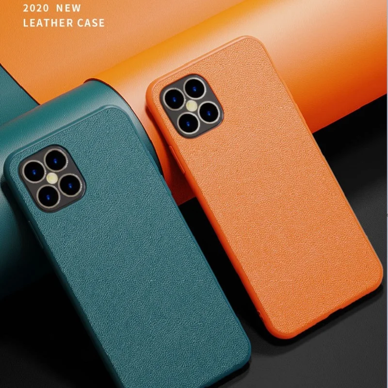 

Original Official PU Leather Case Luxury Protective Cover for Apple IPhone 12 Mini 11 Pro Max XS XR X with Plain Leather Pattern