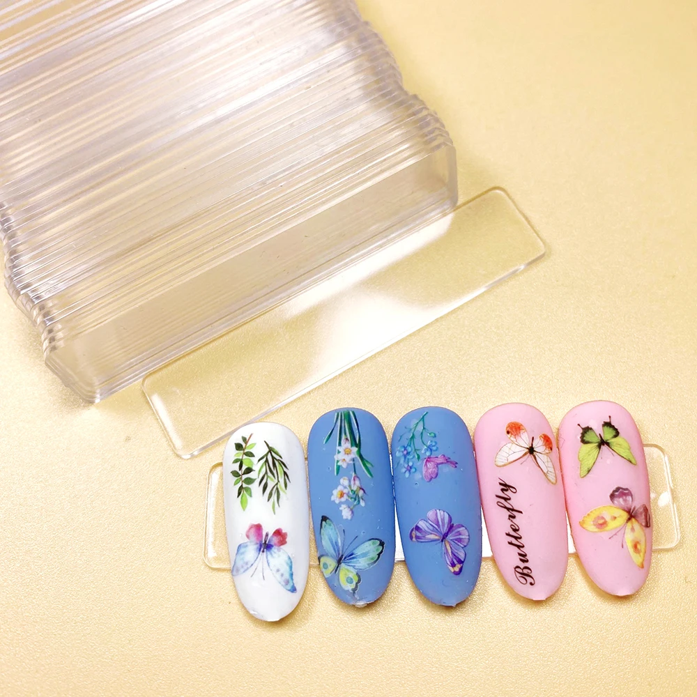 50 шт./упак. прозрачный накладных ногтей Nail Art Дисплей стенд акрил гель лак для