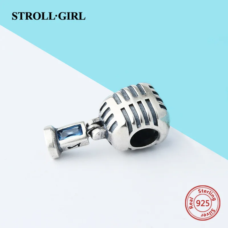 Подходит для аутентичный европейский стиль Браслеты Подвески Микрофон