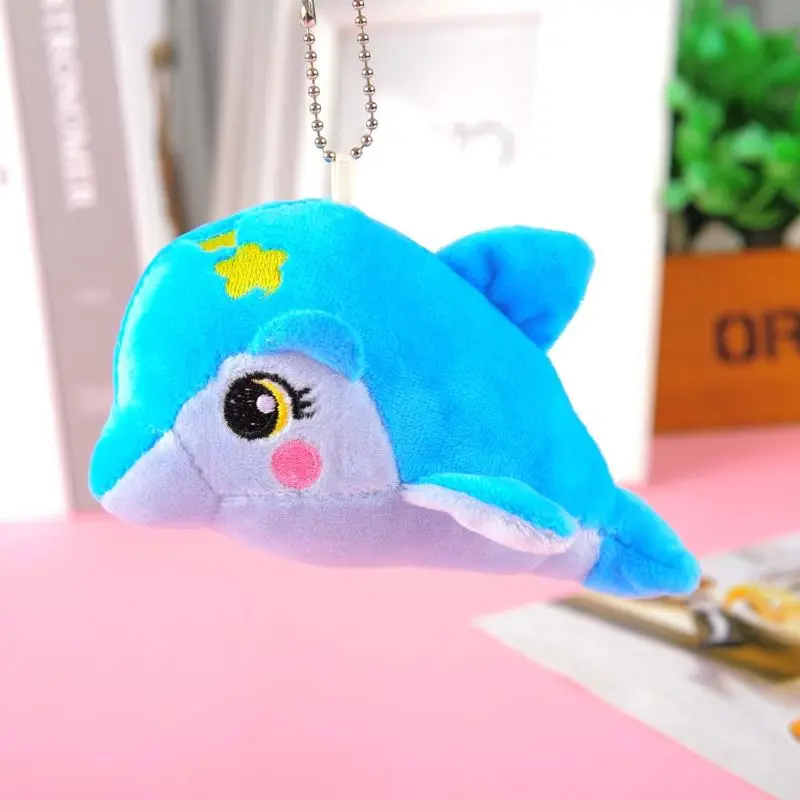 

Мини-Дельфин Подвеска плюшевая кукла милая морская искусственная игрушка мультяшный милый брелок женская сумка школьная Ручка