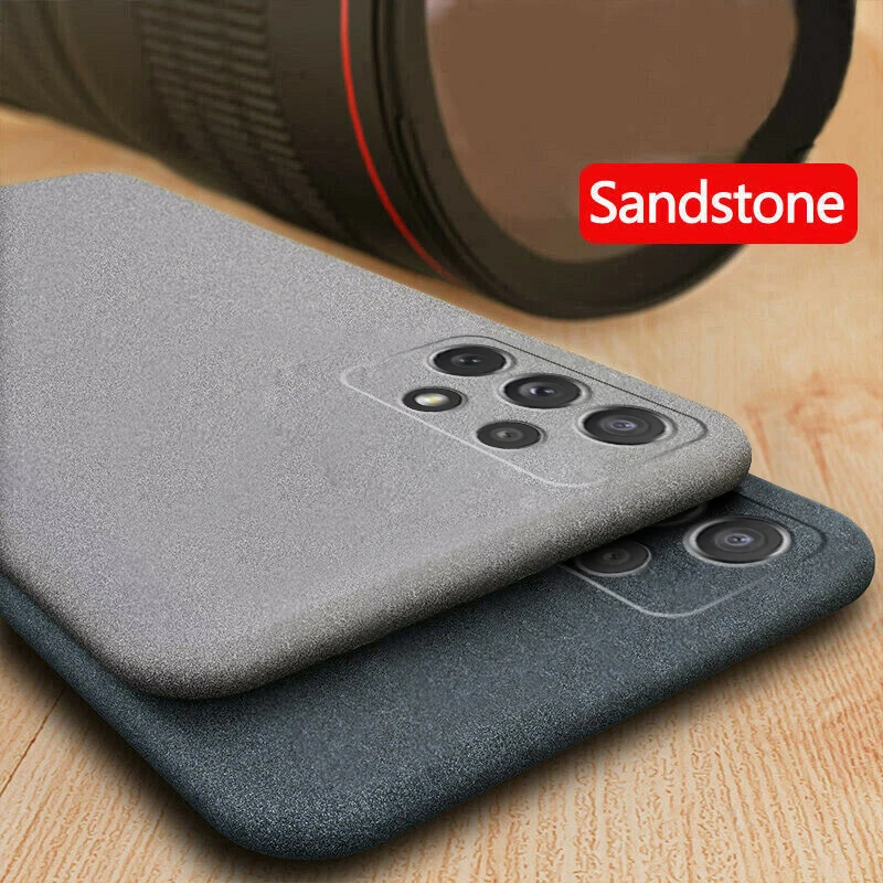 Ultra-Thin Sandstone Matte Case For Samsung Galaxy A54 A53 A52 5G A51 A71 A72 A32 S22 S21 S20 FE S23 Ultra Slim Soft Back Cover