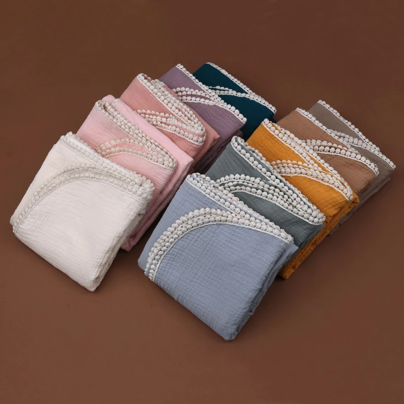 

Cotton Baby Blankets Newborn Swaddle Wrap Soft Receiving Blanket Infant Sleeping Quilt Bed Cover Bath Towel Baby Props