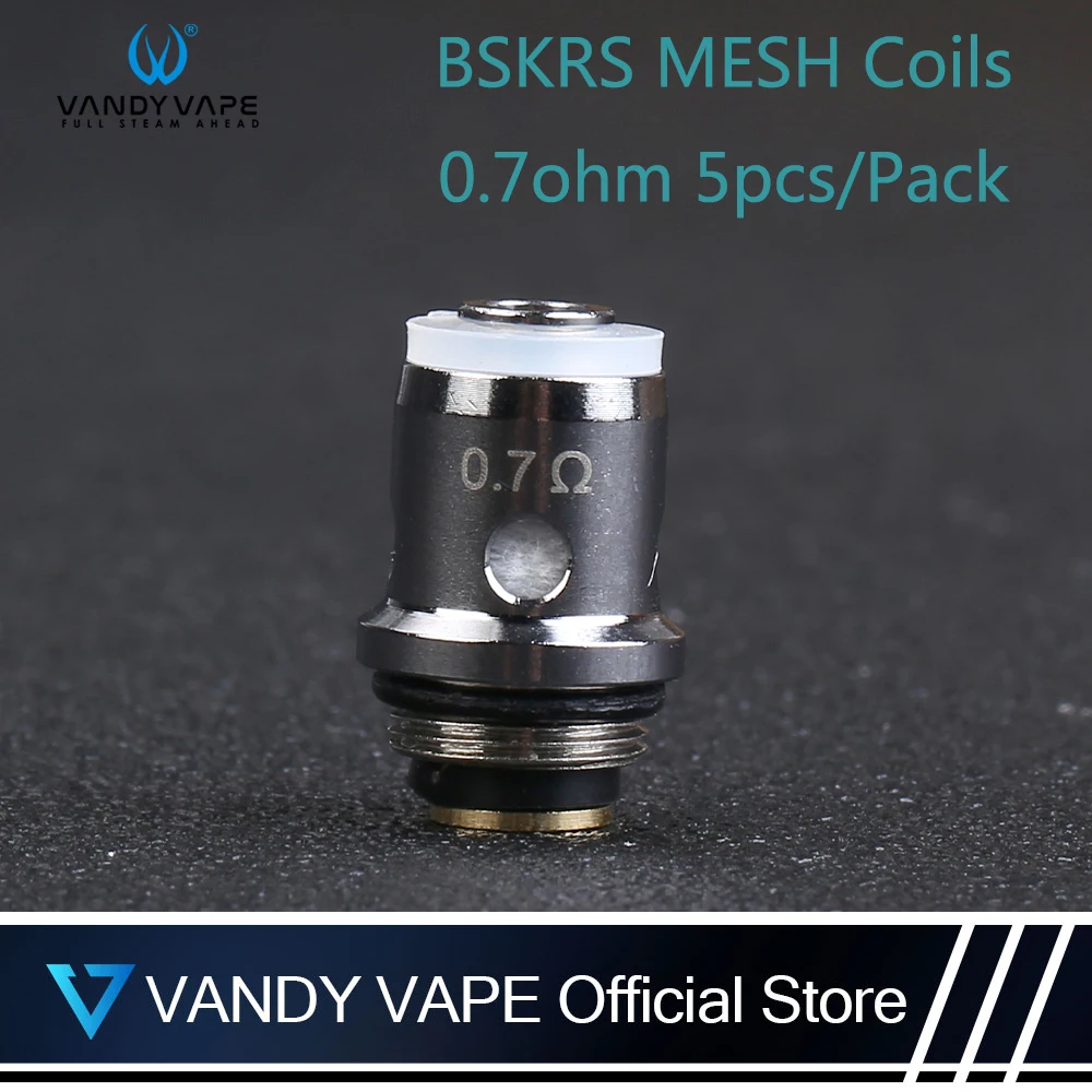5 шт./упак. оригинальный Vandy vape 0.7ohm BSKRS сетки катушки 1.5ohm 1.8ohm MTL замена пригодный для