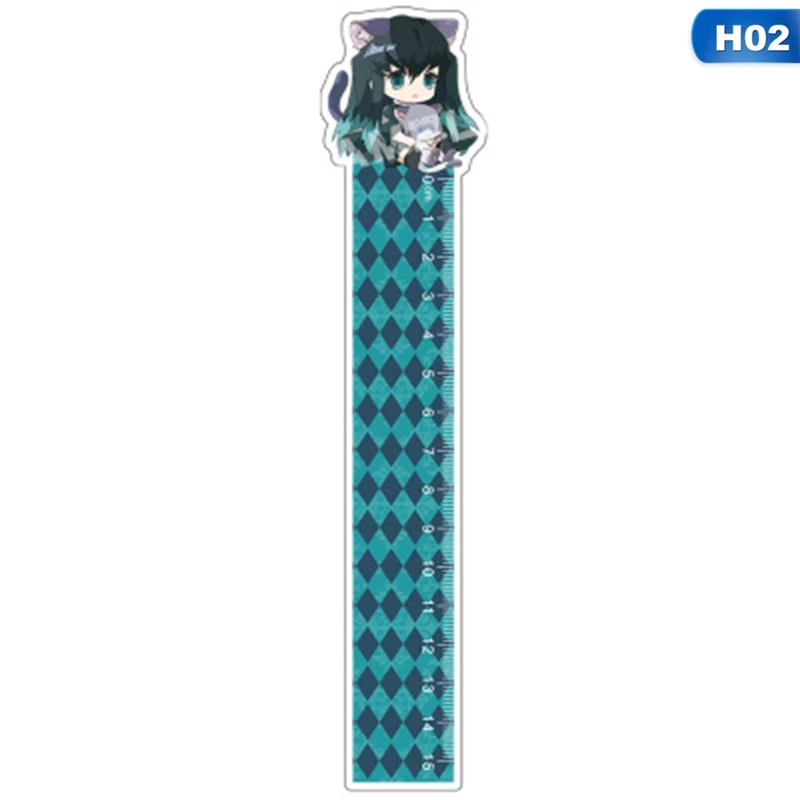 

1pcs Anime Demon Slayer: Kimetsu No Yaiba Cosplay Ruler Measuring Scale Students Cartoon Measure Ruler Gift For Kids