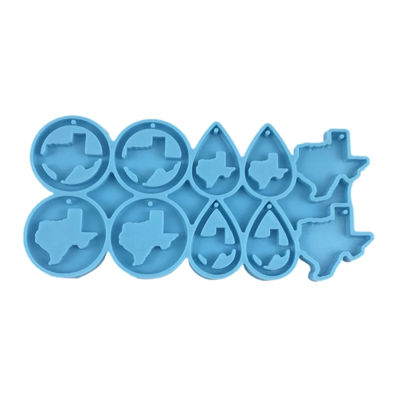 

N7MF Earrings Epoxy Resin Mold Ear Studs Dangle Casting Silicone Mould DIY Crafts Jewelry Pendants Casting Tool