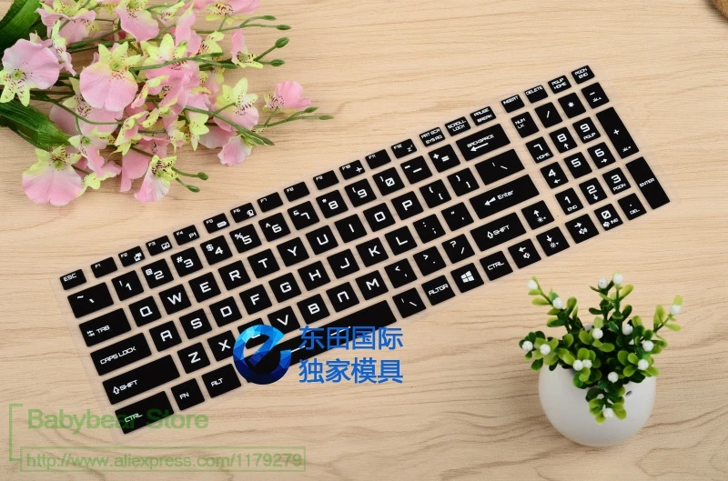 Для MSI GE75 GT76 titan/GP75 leopard/GF75 thin/GE65 GE 75 raider/GP65 9se 9sd Защитная крышка клавиатуры для кожи rotector - Цвет: black