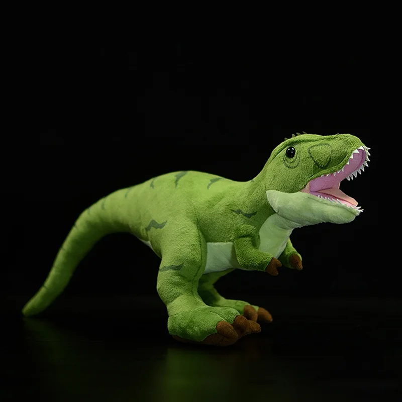 21 سنتيمتر عالية لينة الديناصور ريكس ألعاب من نسيج مخملي نابض بالحياة الأخضر ديناصور محشوة ألعاب حيوانات هدية للأطفال بنين بنات