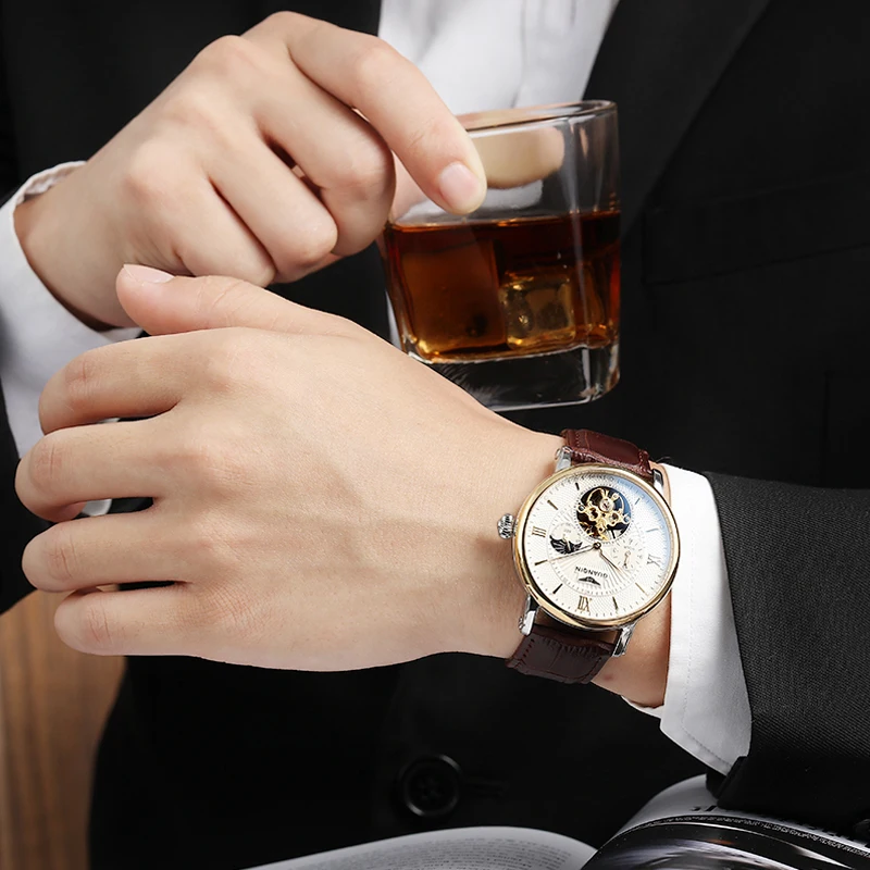 GUANQIN мужские часы Relogio Masculino AutomaticTourbillon механические лучший бренд класса люкс