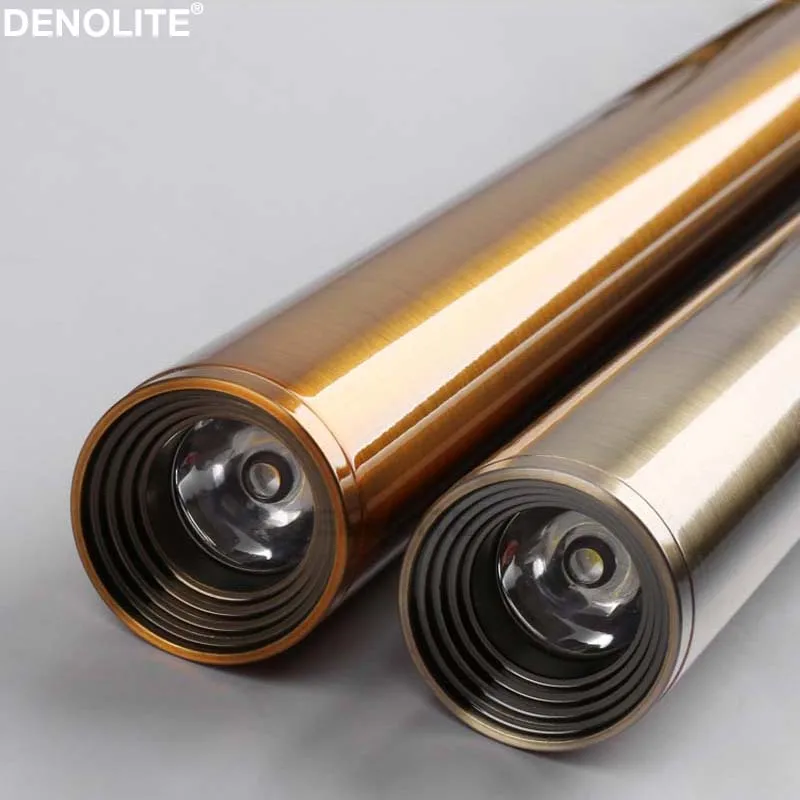 

1Light-luxury Cylinder Led Pendant Light For Restaurant Bar Bedroom Antique/Gold Bronze Brushed Aluminum Hanging Lamp