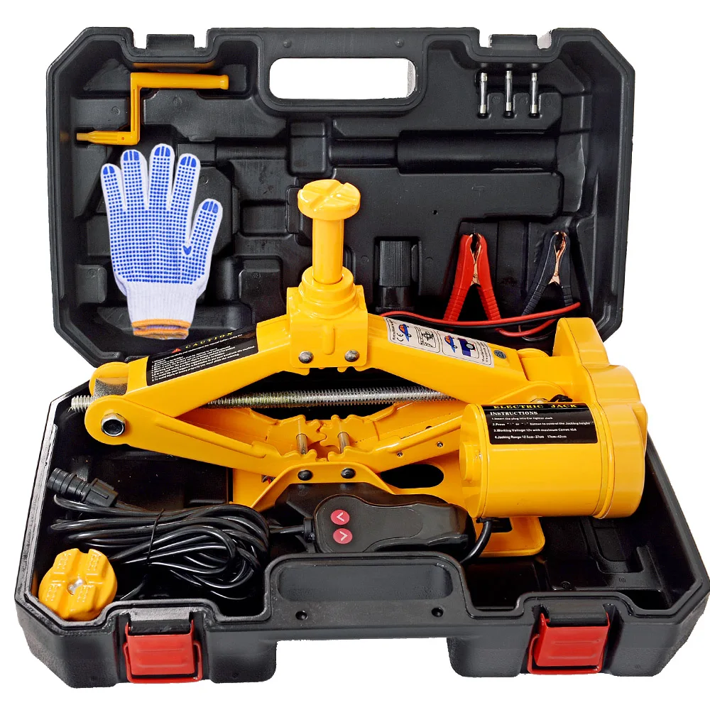 Портативный Автомобильный Домкрат 12 В 3 тонны домкрат автоматический подъемник