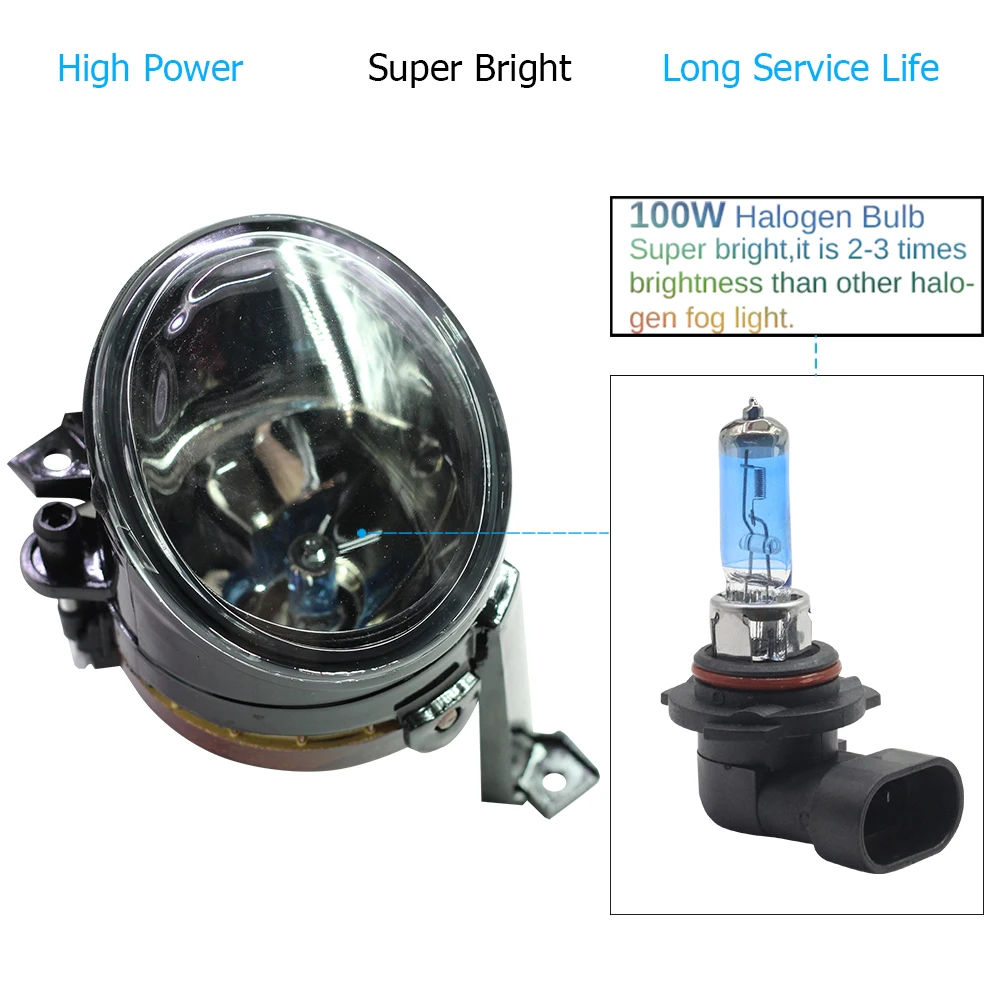 Автомобильный абажур переднего противотуманного фары + галогенная лампа 9006 HB4 100