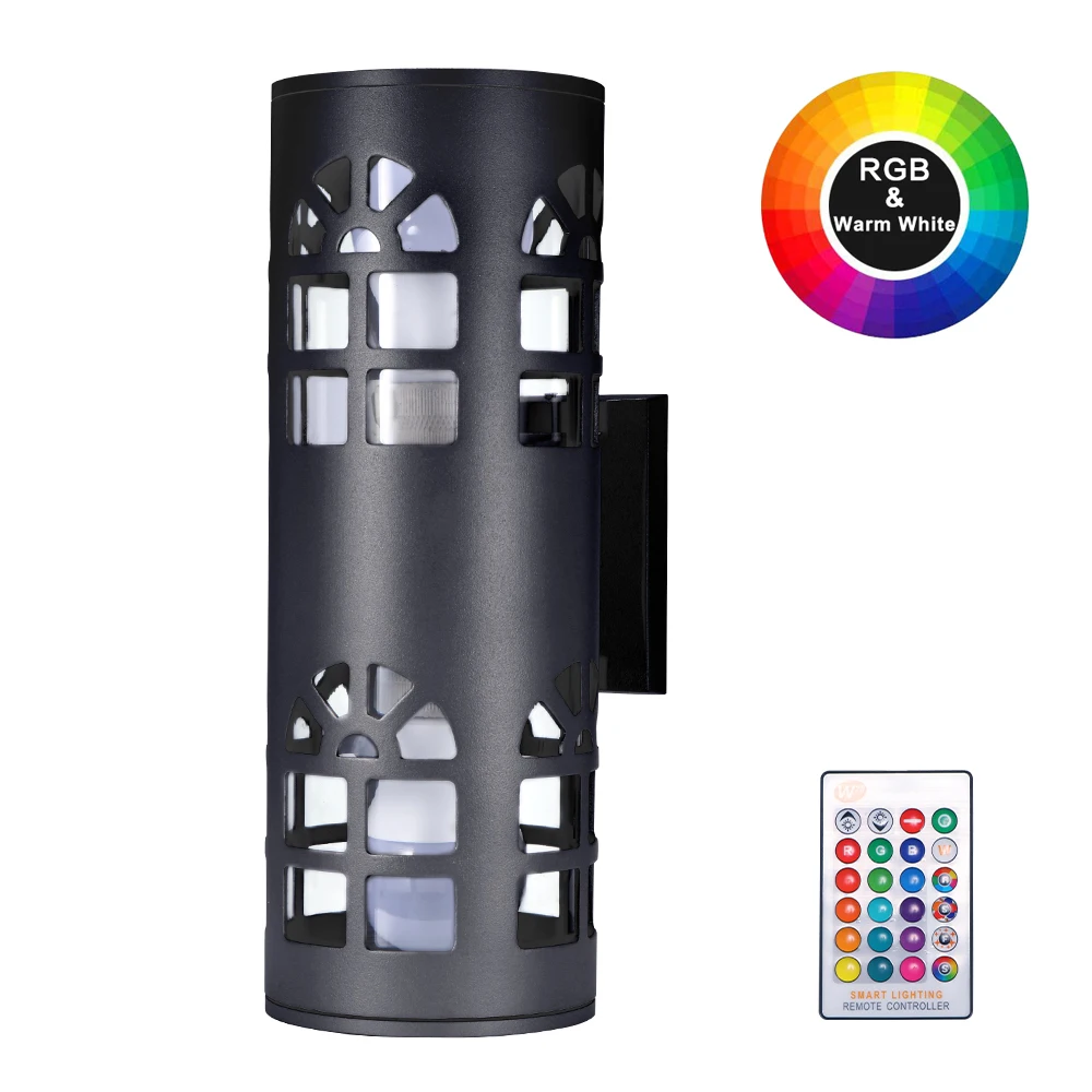 

RGB 20W Double Head Garden Light IP65 Waterproof LED Wall Light Device Wall Lamp Outdoor Garden Garden Light