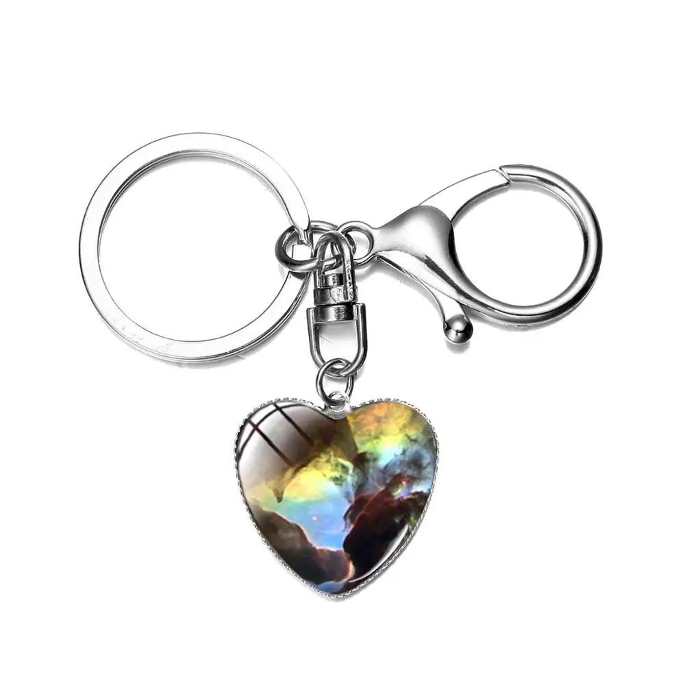 Азиатских модные Туманность стеклянный купол на брелок Млечного Пути планета