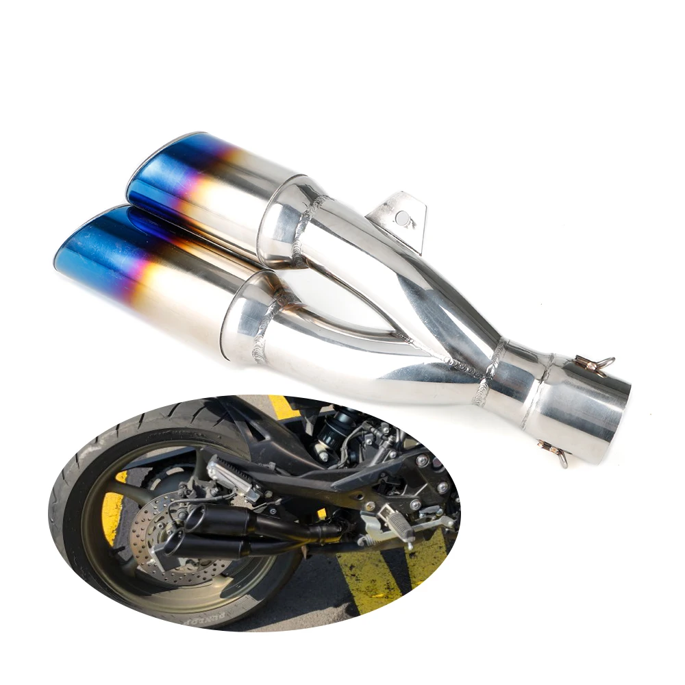 Подходит для Benelli trk502 модель moto rcycle выхлопная труба глушитель Escape moto 51 мм выхлопная два братьев выхлопная мотоцикл gps-трекер