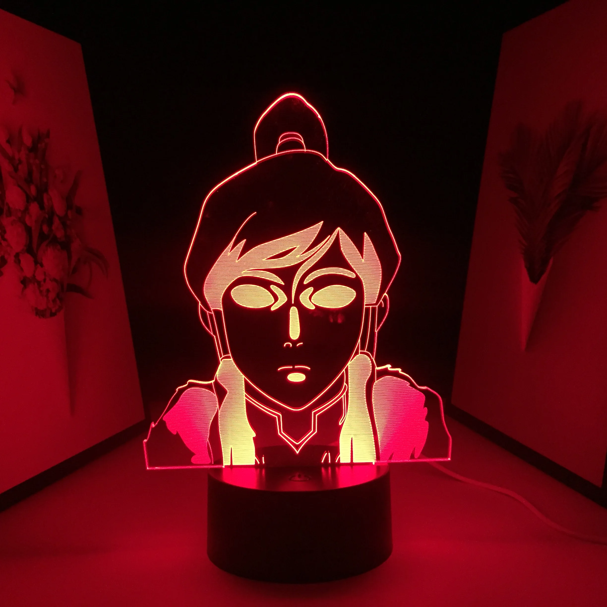 

Avatar The Last Airbender 3D Lamp Korra for Birthday Gift Bedroom Decor LED Night Light Avatar Room Table Light Korra