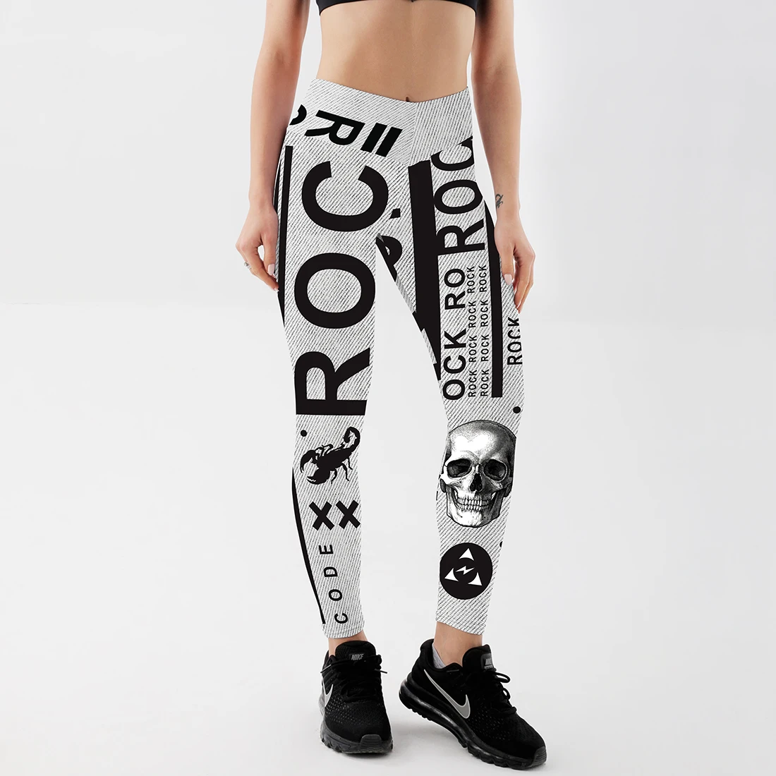 Леггинсы женские с высокой талией дышащие из полиэстера | Женская одежда