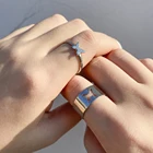 Модное Открытое кольцо для влюбленных звезд Луны самолета вишни динозавра гриба бабочки пары ювелирные изделия 2021