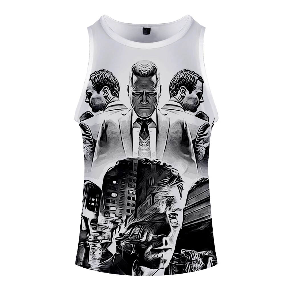 Mindhunter/топ на бретелях с 3D принтом для женщин и мужчин летний крутой жилет без