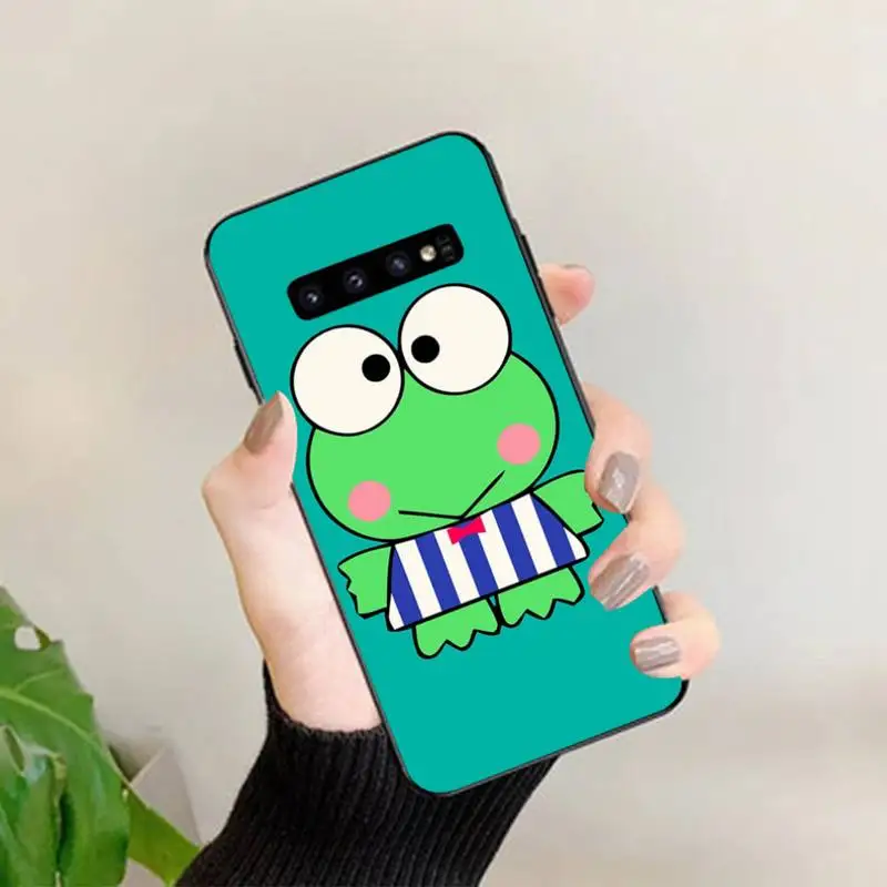 

FHNBLJ cute cartoon frog keroppi Phone Case for Samsung S 4 6 7 5 8 9 10 20 plus lite edge S10 5G