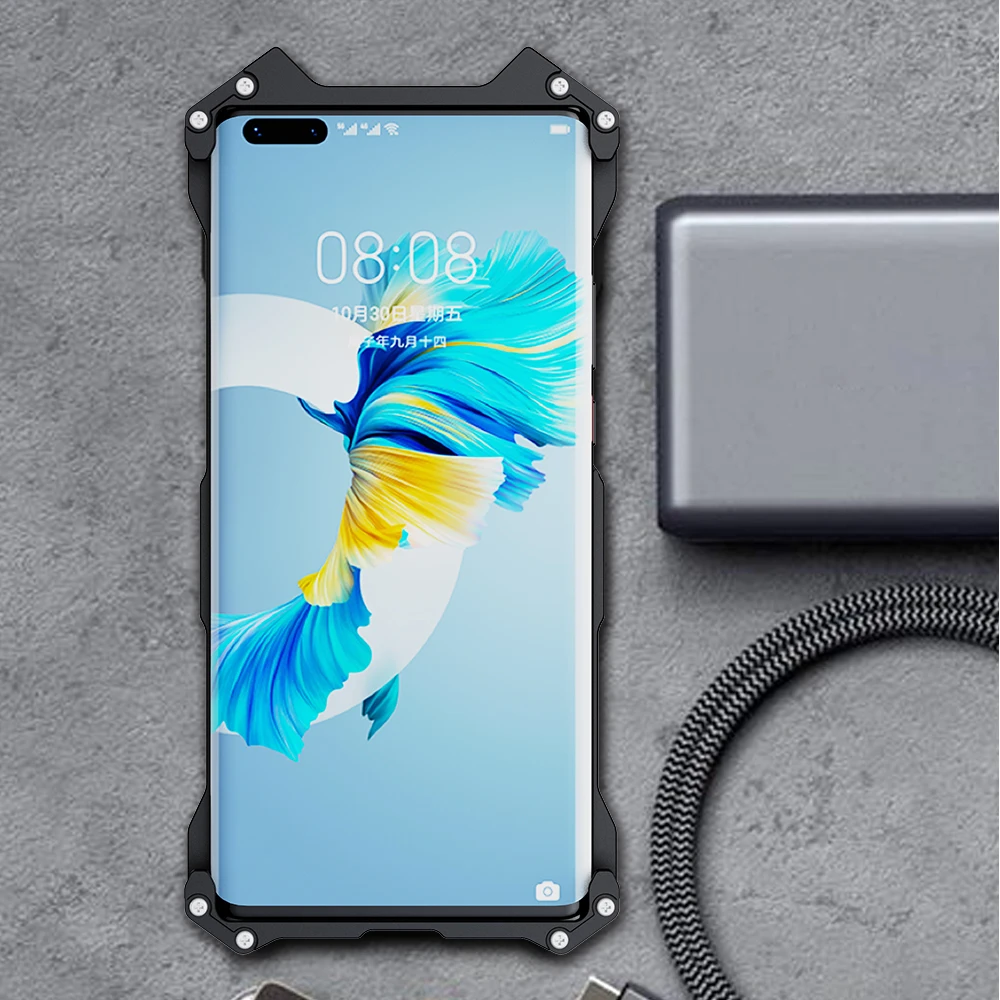 armor metal cool case for huawei mate 40 pro case cover aluminum fundas for huawei mate 40 pro plus phone cases shockproof free global shipping