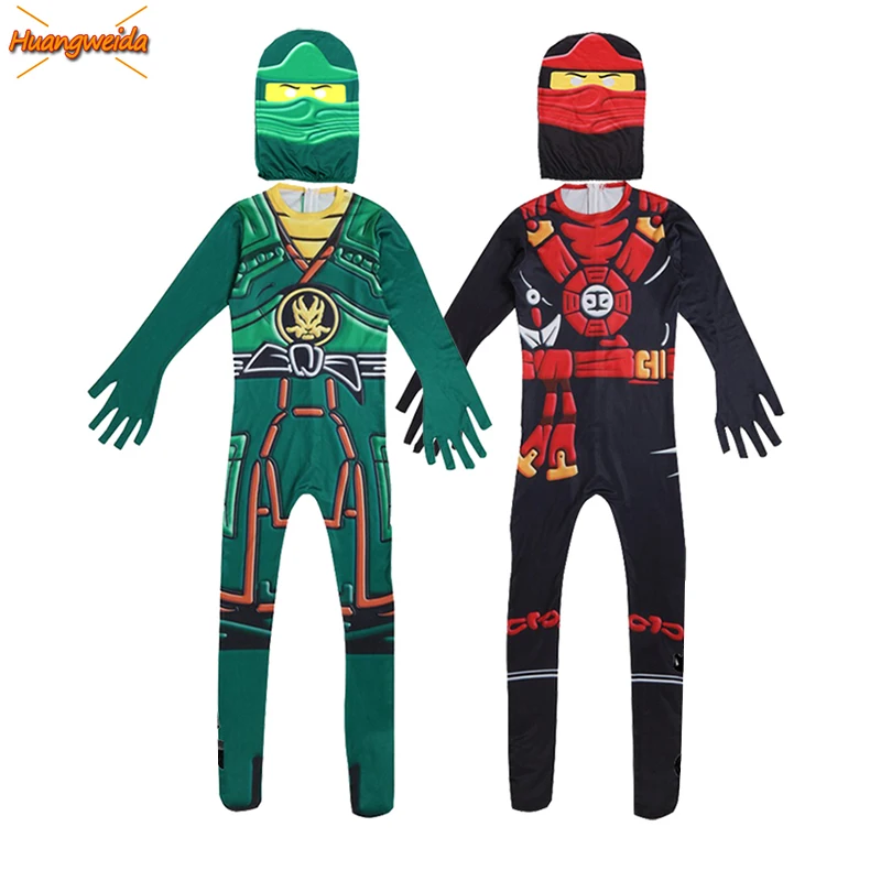 Костюм ниндзя детские костюмы на Хэллоуин для мальчиков платье косплей аниме