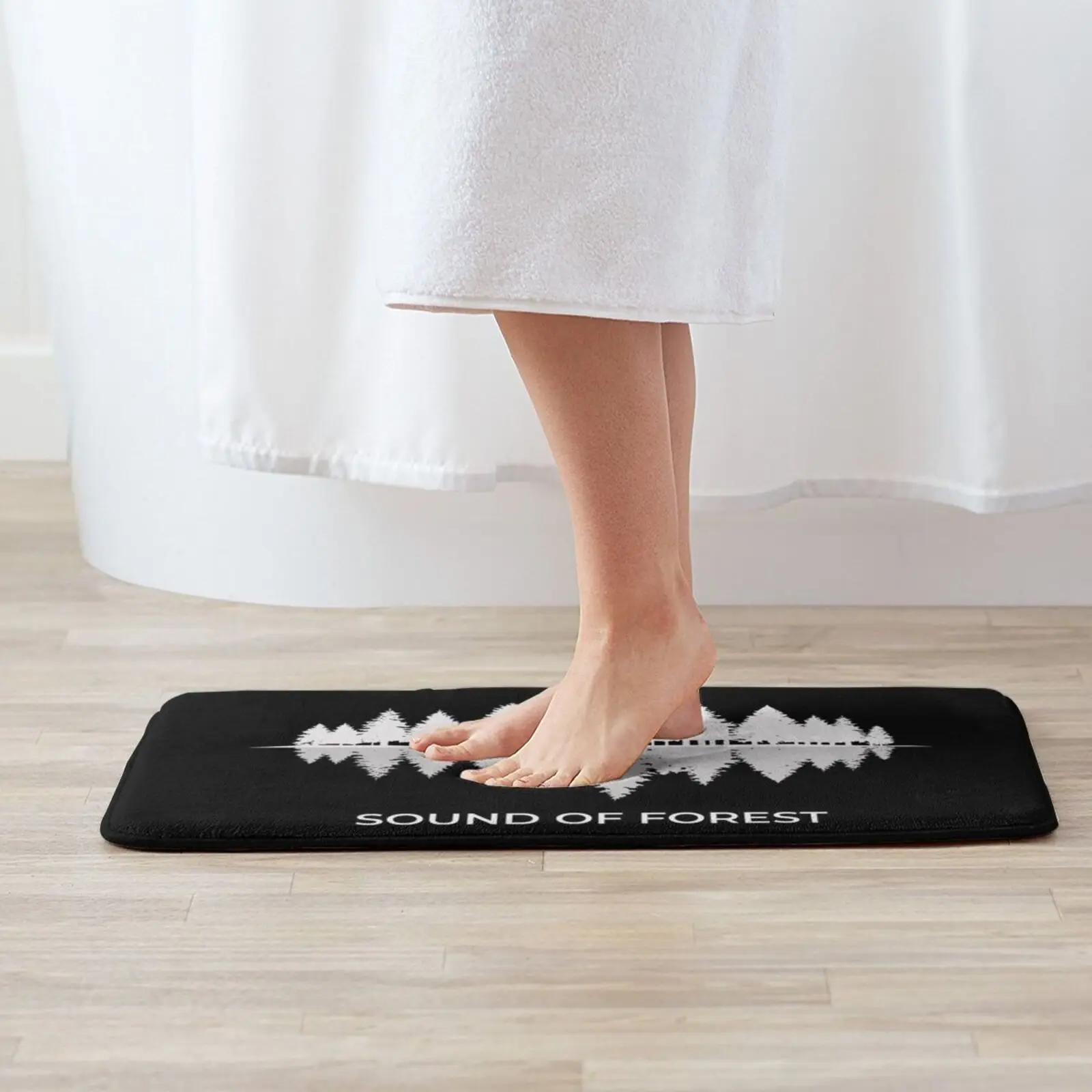 Коврик с изображением леса и звука нескользящий коврик для пола спальни природы
