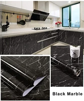 5m10m black marble contact paper vinyl waterproof oil repellent self adhesive kitchen countertop cabinet furniture decoration