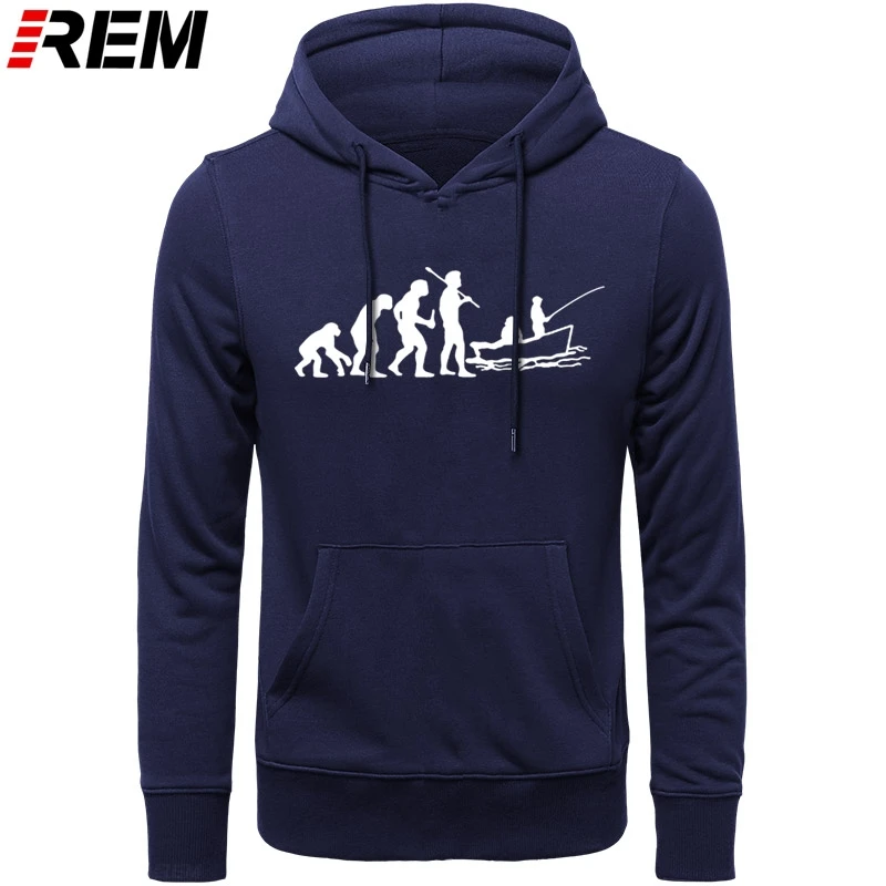 Эволюция толстовки с принтом рыбы Hunter Fishinger on Board брендовые Большие размеры 3XL