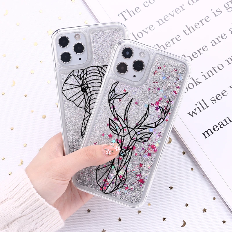 Милые животные кошка олень Единорог для iphone 11 12 Mini Pro max 7 8plus X XR XS Max задняя крышка