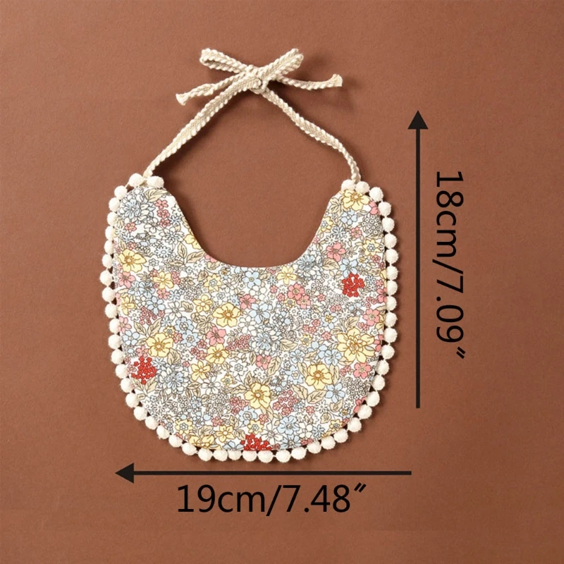 

MXLE Baby Cotton Linen Printing Bibs Double Sided Feeding Saliva Towel Bandana Scarf for Newborn Infants Shower Gifts