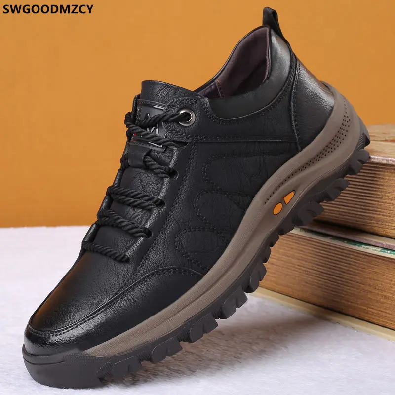 

Black Leather Shoes Men Casual Shoes for Men 2023 Brown Designer Shoes Man Outdoor Мужская повседневная обувь Chaussure De Homme