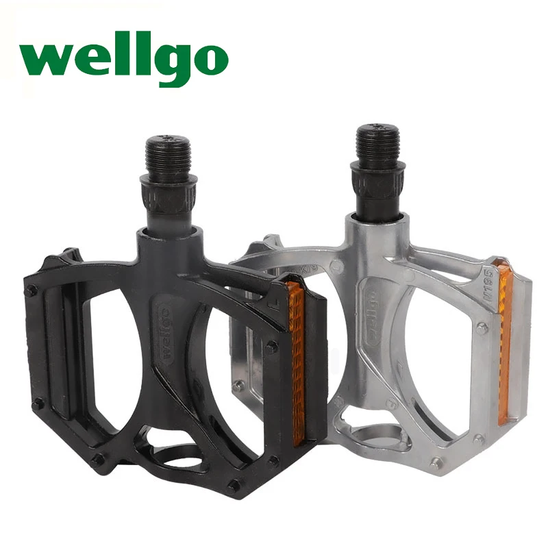 

Высококачественная велосипедная педаль Wellgo M195, велосипедные педали из алюминиевого сплава с двумя подшипниками DU