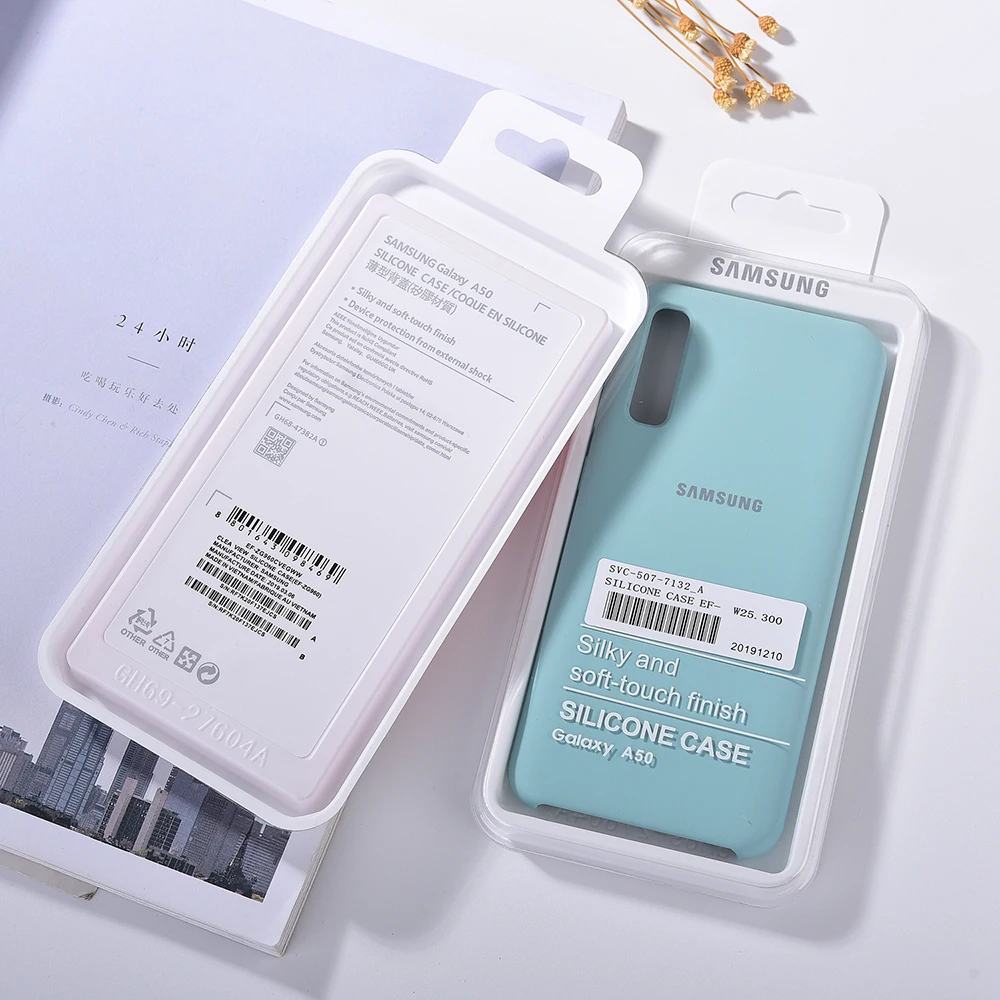 Чехол A50 для Samsung Galaxy A 50 чехол-накладка из жидкого силикона карамельных цветов