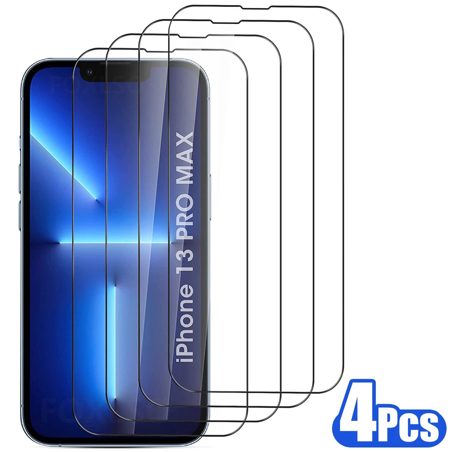 

4PCS Full Cover Protective Glass On the For iPhone 11 12 13 Glass Screen Protector For iPhone 12 13 Pro Max Mini Tempered Glass