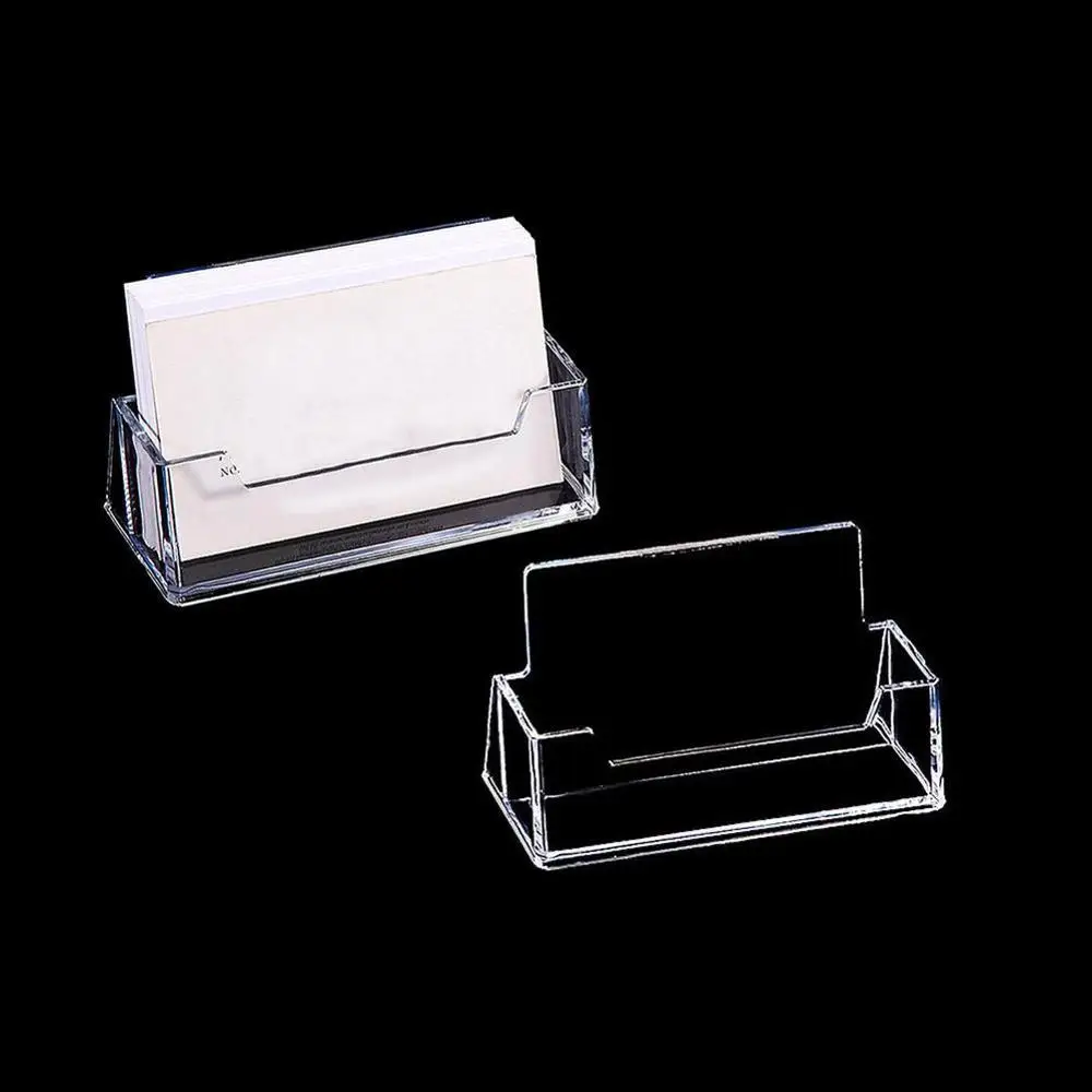 

Acrylic Transparent Business Card Without Cover Business Box Storage Storage Office School Supplies Supplies Office Card R1Q9