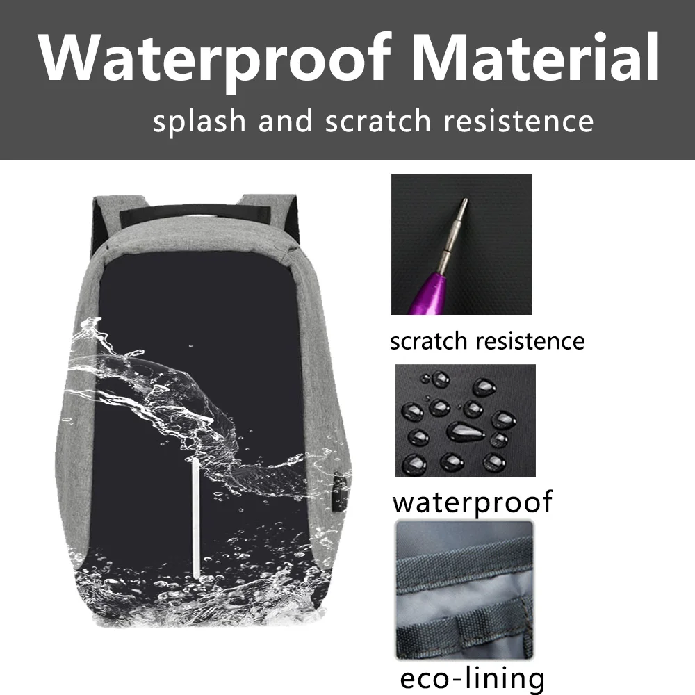 

Anti-Theft Laptop Backpack Bag 15.6 Urban Men Backpack Mochila Waterproof Black 2021 School Woman Anti Theft Backpacks