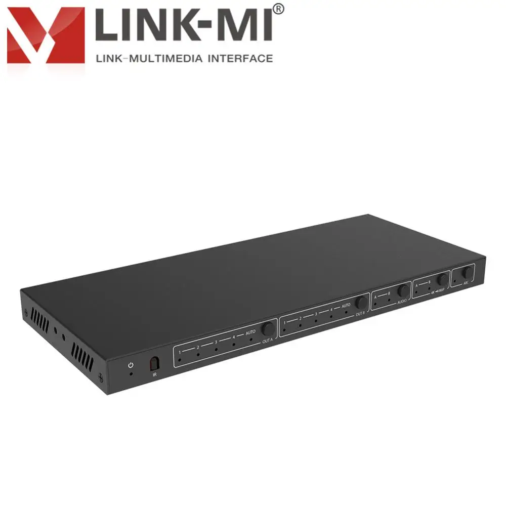 LINK MI LM MX42B 4K2K 4x2 HDMI 2 0 матричный коммутатор с аудио экстрактом/шкалой/ARC/EDID
