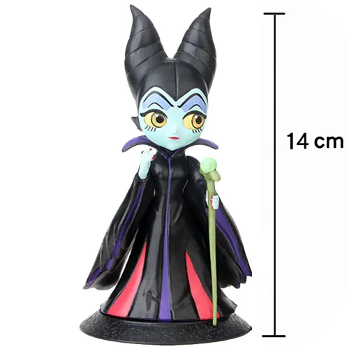 Maleficent black Q Posket фигурки принцесс Рапунцель Ариэль QPosket Белль Аврора Спящая красавица Русалочка Коллекционная кукла Дети игрушки для детей - Цвет: Maleficent black