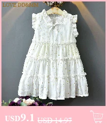 LOVE DD& MM/куртки для девочек; осенняя одежда для детей; детская джинсовая куртка принцессы с эффектом потертости; детская верхняя одежда с кружевом; пальто