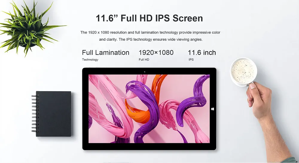 Teclast X4 2 в 1 планшетный ПК ноутбук 11,6 'ips Windows 10 Celeron N4100 четырехъядерный 8 Гб ram 256 ГБ SSD 5MP HDMI type-C с клавиатурой