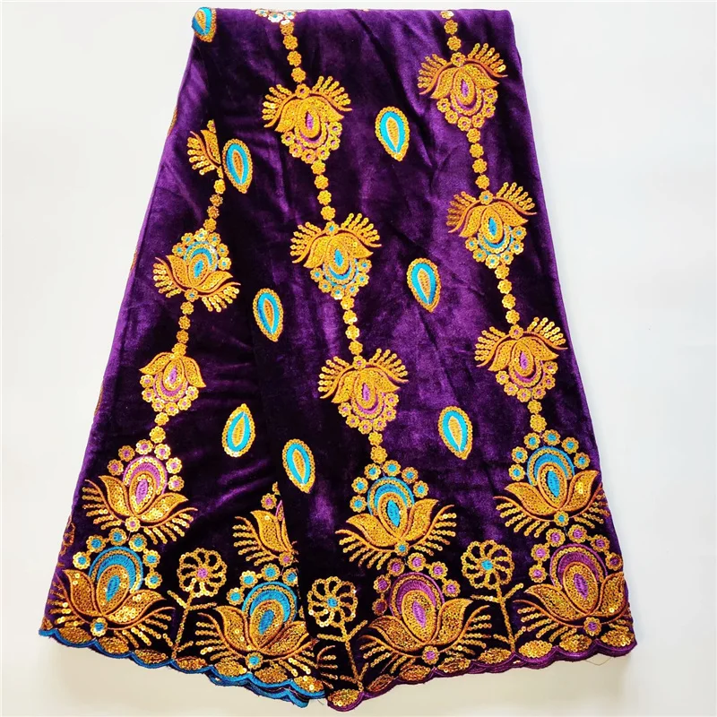 Новейшее бархатное кружевное платье с блестками Женская ткань 2019